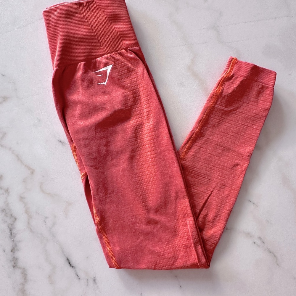 Orange XS gymshark leggings VITAL 2.0